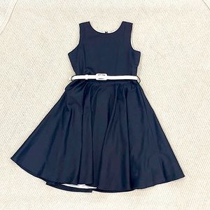 Black Apron Style Dress